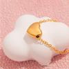 UHBINYCA Classic Design Heart Pendant Necklace for Women - Fine Polishing Stainless Steel Plated with Gold Exquisite Jewelry