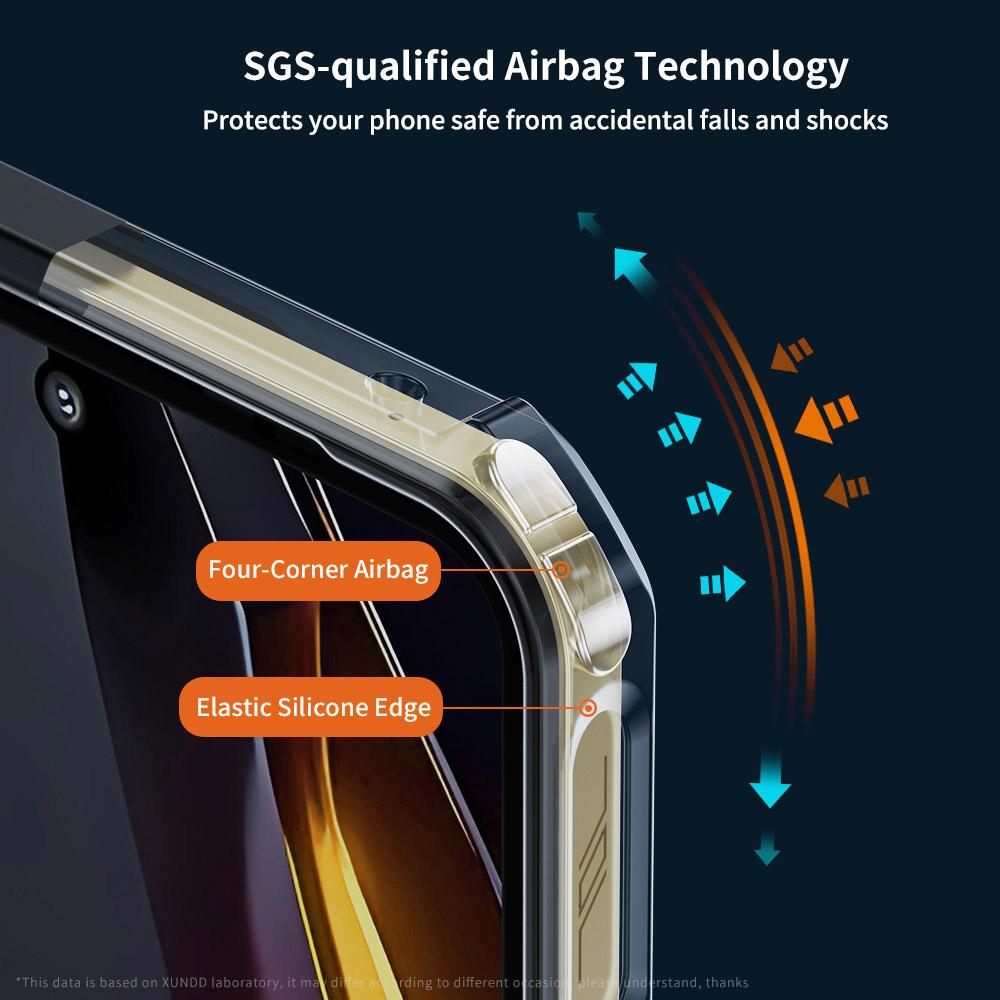 XUNDD Для ZTE nubia Neo 3 5G Чехол Противоударный ТПУ+Акрил Прозрачная Задняя Крышка Телефона