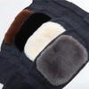 2pcs Double Thick Cashmere Knee Pads Black Winter Warm Leg Warmers  Cold