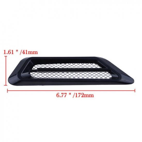 Black Car Fender Side Hood Universal Decor Air Flow Vent Sticker Accessories New