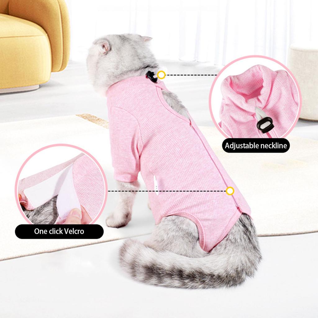 Мягкий восстановительный костюм для кошек после операции, удобный, дышащий, предотвращает облизывание, ускоряет процесс заживления для маленьких кошек