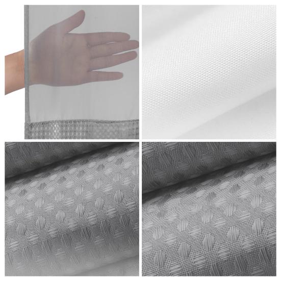 Yousheng Вафельная занавеска для душа со съемной подкладкой и кнопками, водонепроницаемая двухслойная моющаяся занавеска для кухни, занавеска для окна в спальне