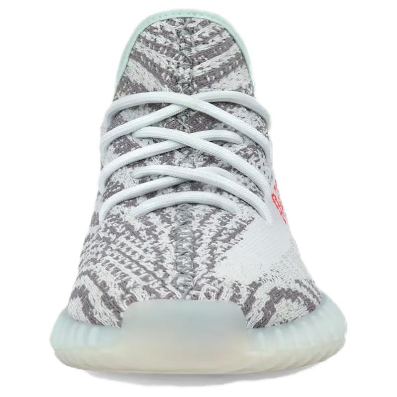 adidas Yeezy Boost 350 V2 Blue Tint 2017 Унисекс Кроссовки Серо-Три Высокое Разрешение-Красный B37571
