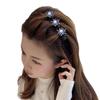 Women Elegant Flower Pearls Braid Hairpins Sweet Hair Clip Braid Decorate Flower Tooth-shaped B K2W7