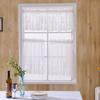 Window Curtain Short Kitchen Valance Drape Polyester Lace Flower Pattern Balcony Curtain for Home