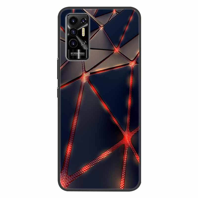 Чехол для Tecno Pova 2 Pova2 Ударопрочный Мягкий силикон ТПУ Задняя крышка Для Tecno Pova 2 Чехлы для телефона Pova2 2021 Чехол Милый мультфильм