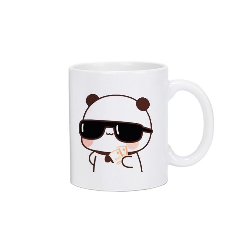 Panda Bear Bubu Dudu Кофейная молочная чашка Mocha Cat Panda Bear Пара Рождественская кружка Kawaii Чашки Оригинальные кружки Бесплатная доставка Посуда для напитков