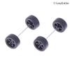 1Set Diy Racing Vehicle Toys 1:64 Car Wheels For Rubber Tire With Wheel Axle Model Modified Part
