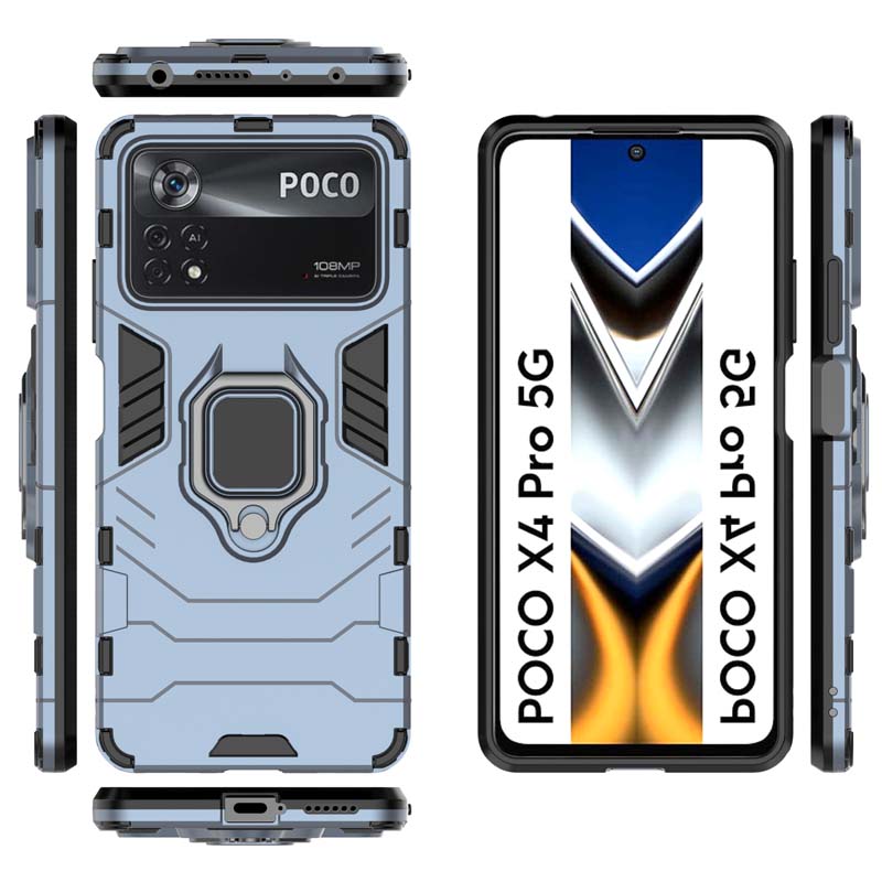 Противоударный чехол для Xiaomi POCO X5 X6 F5 M6 Pro X3 X4 GT F2 F3 F4 M3 M4 M5 M5S C40 C65 4G 5G чехол для телефона Armor Holder Back Coque