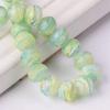 10pcs 12x8mm Rondelle Faceted Opaque Lampwork Glass Loose Spacer Beads For Jewelry Making DIY Crafts Findings