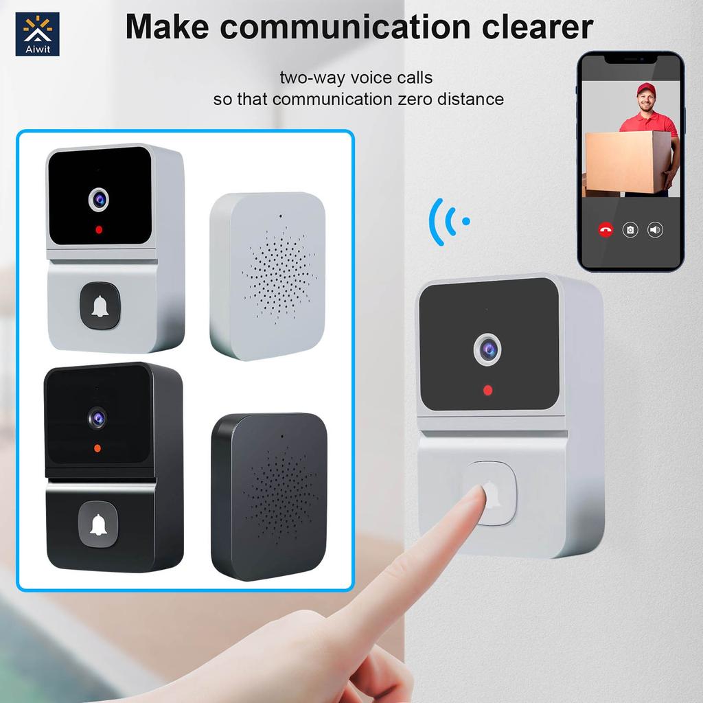 Умный беспроводной видео дверной звонок, цифровой визуальный домофон, WIFI, дверной звонок, электронный швейцар, камера домашней безопасности Z30