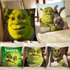 Смешная мультяшная наволочка S-ShrekS Модная квадратная наволочка Спальня Диван Гостиная Декор в стиле Ins Отдых