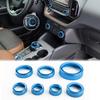 Auovo Крышка ручки кондиционера для Ford Bronco Sport Аксессуары 2021-2024 Кольцо ручки AC Переключатель фар Привод 4WD Переключатель передач Крышка