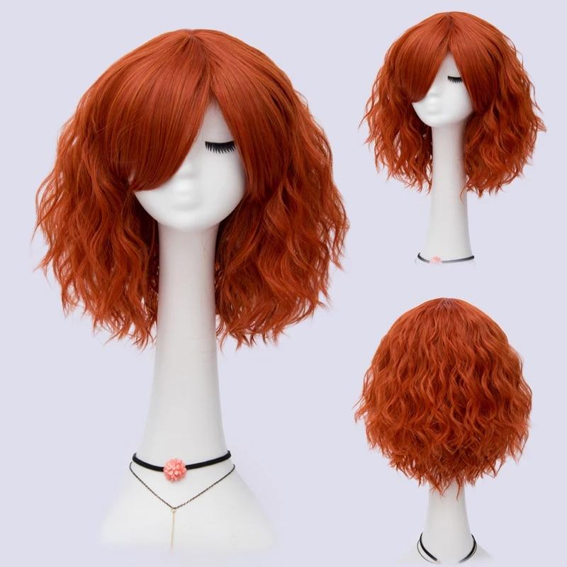 Short Bob Cosplay Wig for Women Synthetic Green Hair New Style Natural Supple Summer Heat Resistant Wig With Side Bangs