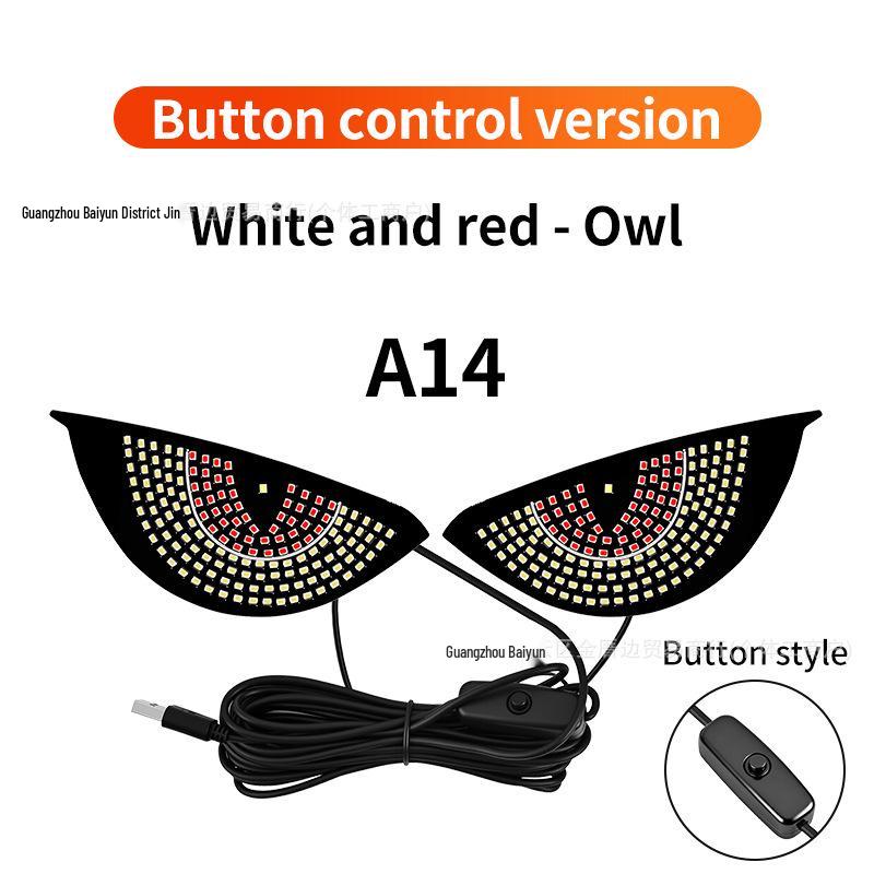 Cross-Border LED Rear Windshield Expression Light with Remote Control