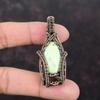 Подвеска из лимонного хризопраза, медная проволочная обертка, драгоценный камень, медные украшения, проволочная обертка, ручная работа, абсолютно новый кулон, подарки для друга