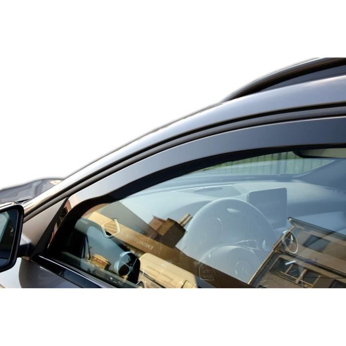 Déflecteurs d'air - J&J AUTOMOTIVE - Heko - Fumé - Pour Mercedes GLA X156 2013-2020 - Installation facile