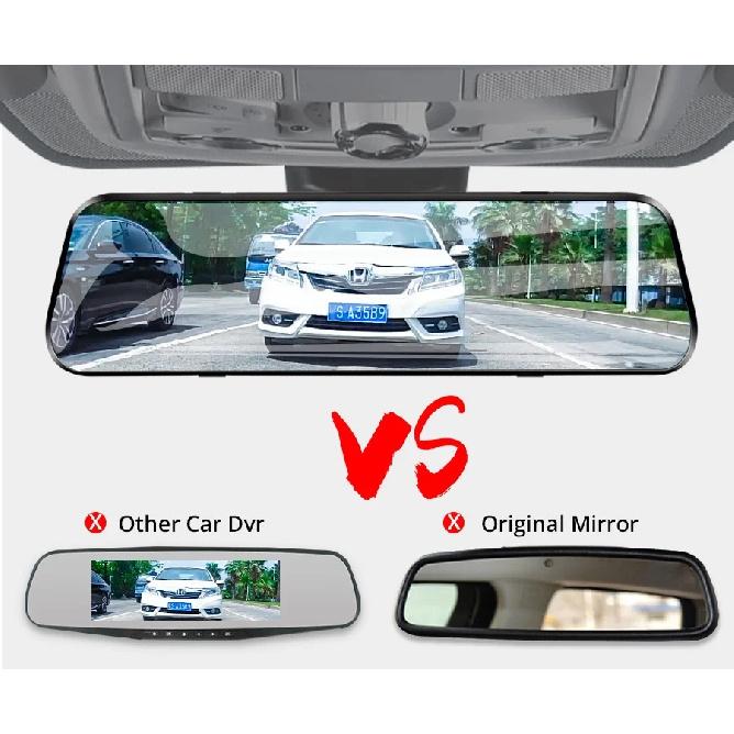 10 Inch Car DVR Car Touch Screen video Recorder Dual 1080P Rearview Mirror Front and Rear HD Night Vision Camera Mirror