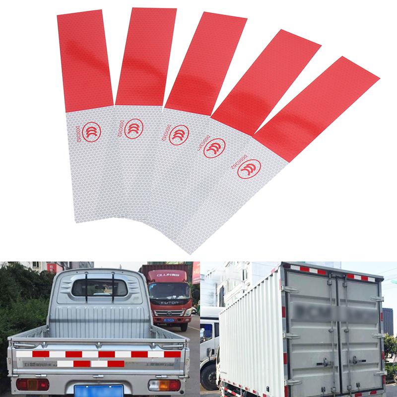 10 шт. светоотражающая лента безопасности для автомобиля, грузовика, предупреждающая ночная подсветка, наклейка для прицепа