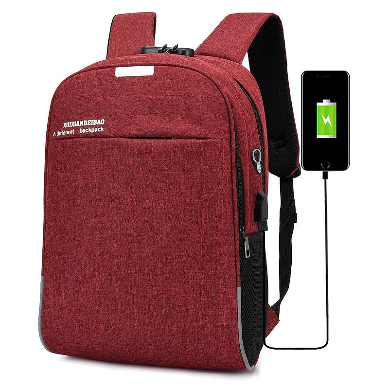 Новый антикражный рюкзак, рюкзак с USB-зарядкой, модный школьный портфель для студентов, вместительный деловой рюкзак для компьютера