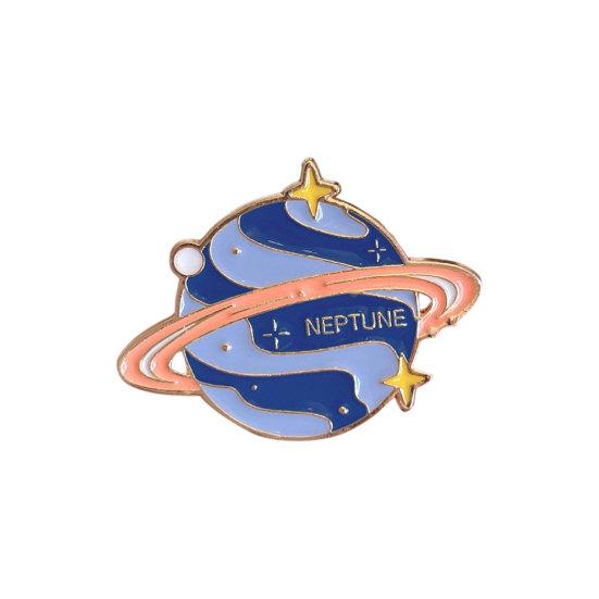 Брошь «Восемь планет», Брошь «Венера/Земля/Юпитер/Уран/Нептун», Металлический значок, Креативная серия брошей «Планеты», Эмалевые булавки для сумки, рюкзака