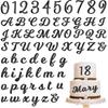 126 PCS  Name Cake Topper Acrylic Letters DIY Personalized A-Z & 0-9 Number Alphabet Cake Decoration For Wedding Anniversary Baby Shower Party