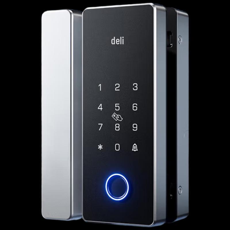 Deli AL107 Smart Glass Door Fingerprint Lock CN plug (adapter included)