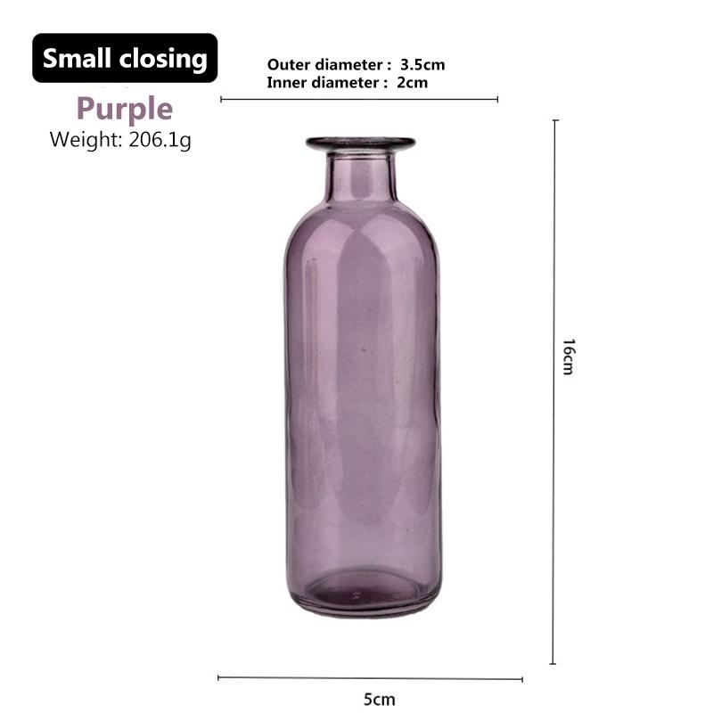 Стеклянная ваза для гостиной, сушеные цветы, скандинавский стиль, стеклянная прозрачная ваза с укропом, аксессуары для украшения дома, вазы для цветов для дома