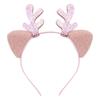 Korean Style Christmas Antler Headband with Gold Sequins and Cat Ears, Liu Tao Inspired