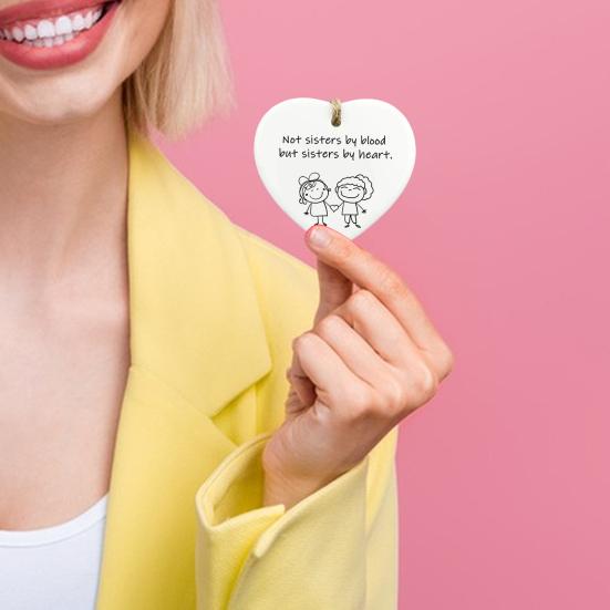 Подарок в форме сердца, подвесное акриловое украшение, подарок на день рождения, лучший друг