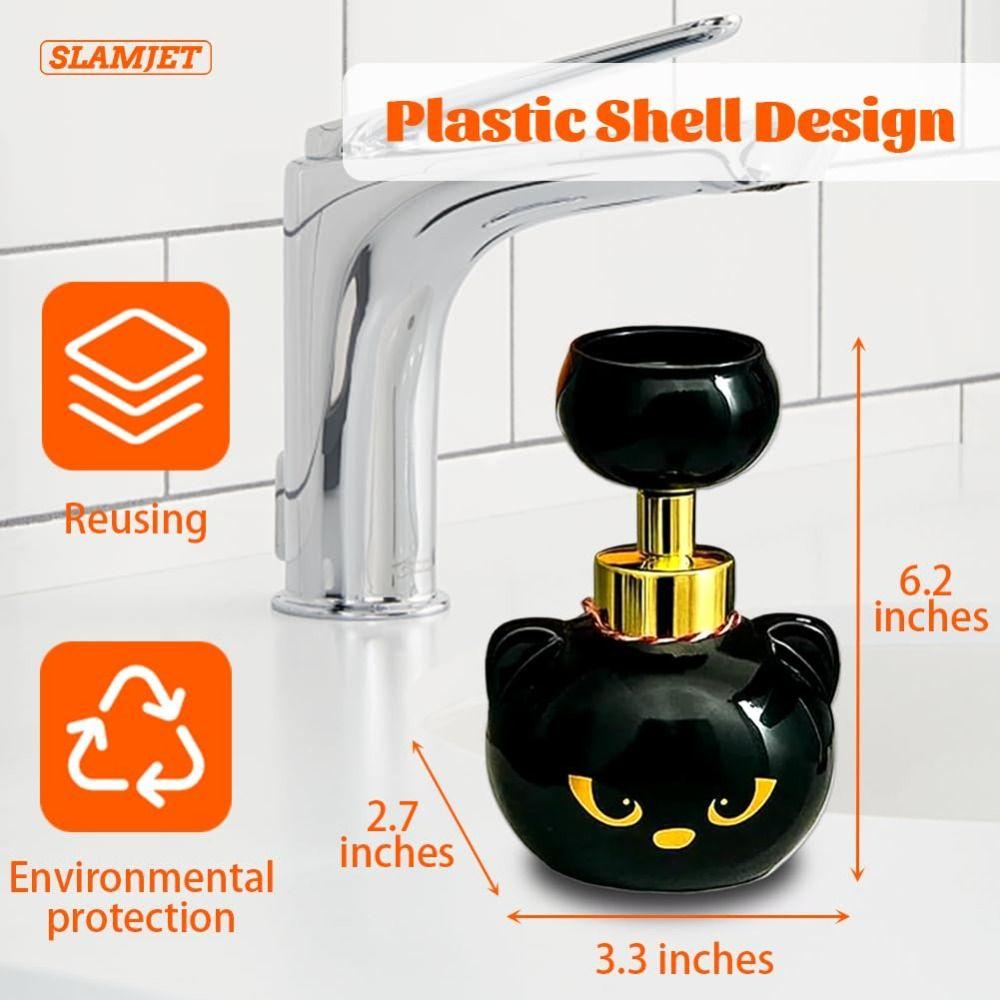 Large Capacity Cat Paw Foam Soap Dispenser Refillable Bubbles Soap Box Cats Pawprint Soaps Pump Bottle Paw-Shaped