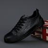 Весенняя мужская обувь Популярная повседневная кожаная обувь Корейская модная обувь Мужская спортивная обувь на доске Обувь на шнуровке