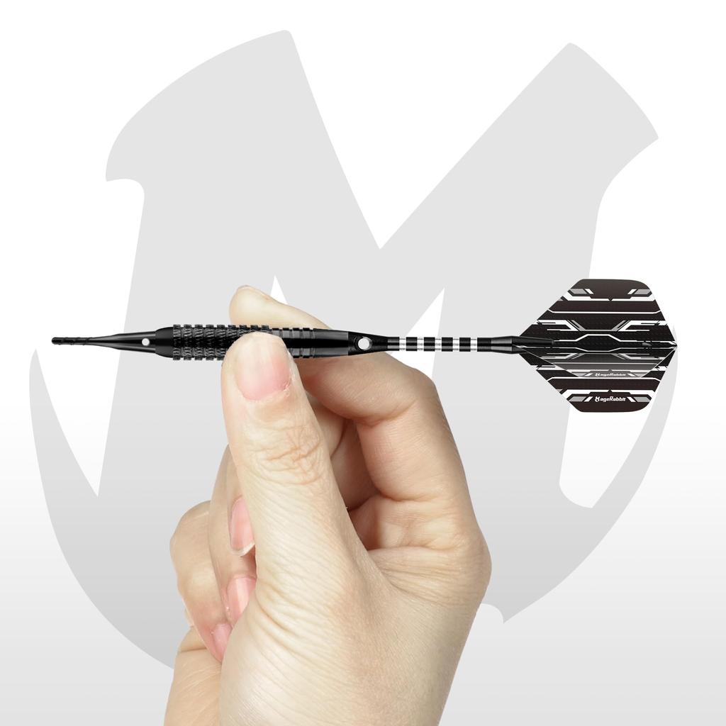 MageRabbit Soft Darts 3pcs 6 Flight 6 Aluminum Dart 6 Soft 20 Rubber Darts Home Dart Barrel 16g, Protectors, Shafts, Tips, O-Type Rings, Arrows,