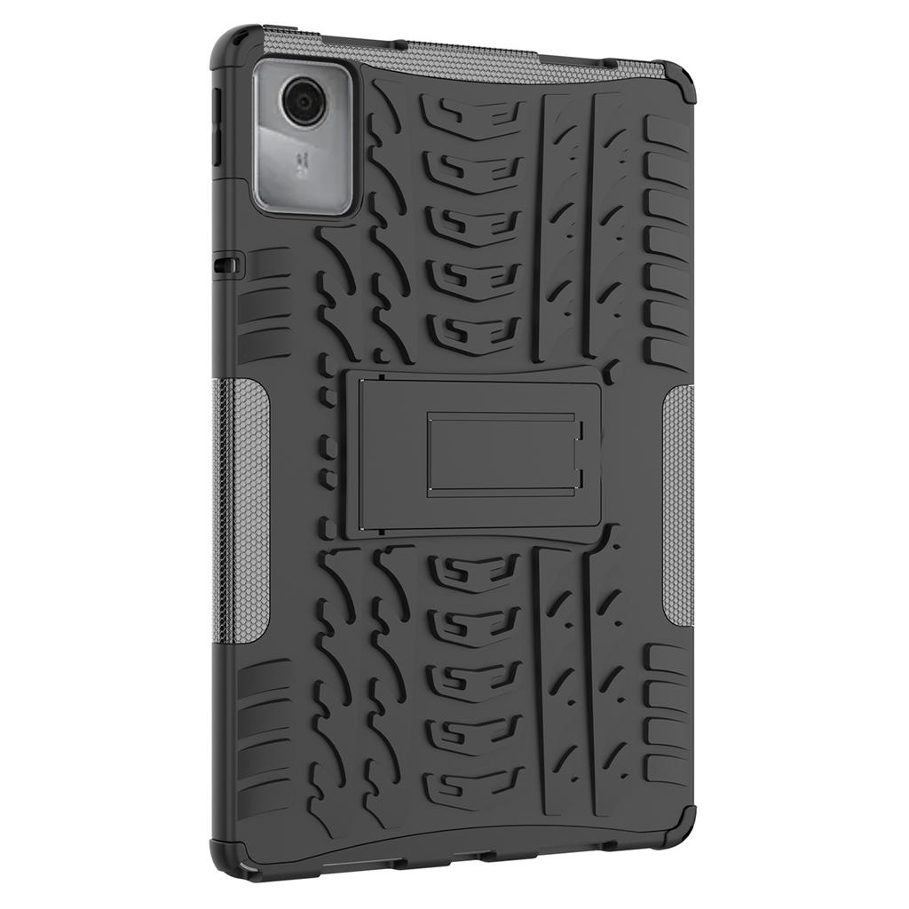 Чехол для Lenovo Tab M11/Xiaoxin Pad 11 2024, Текстура шины, Противоударный ТПУ+ПК Чехол для планшета с подставкой