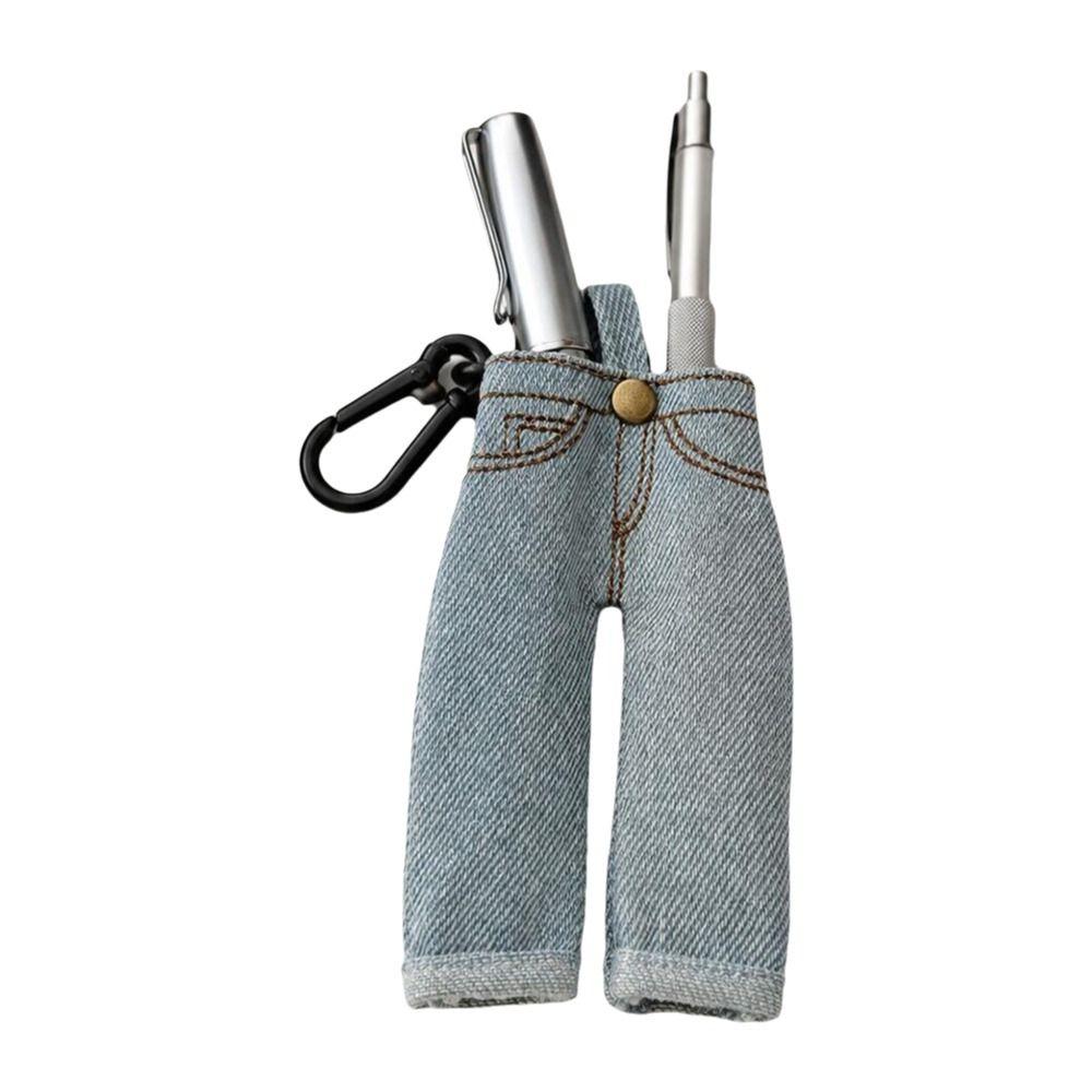 Denim Denim Pen Holder Jean Pants Planner Clip Retro Pencil Holder Charm Journaling Supplies