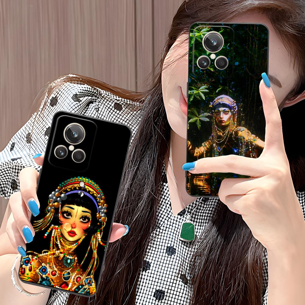 Чехол для мобильного телефона Jibaro Siren для Realme 15 14 13 12 11 10 9 Pro Plus T i Lite 5G Цветной печатный чехол Чехол Смартфон