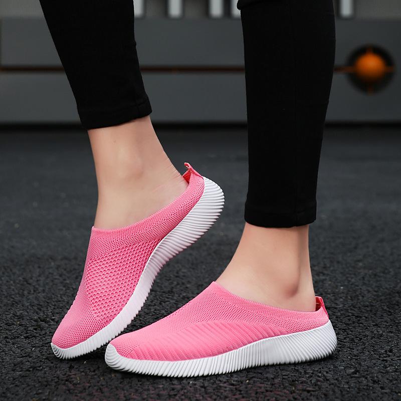 Женская весенняя дышащая спортивная повседневная обувь с мелким носком и низкой посадкой, ленивая обувь 35-44
