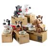 Creative New Cartoon Cute Dog Electronic Robot Piggy Bank Plastic Automatic Coin Storage Box Children's Gift Desk Decoration