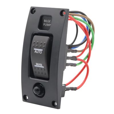BOLU-12-24V Переключатель трюмного насоса Сигнализация Водонепроницаемая панель управления для очистки палубы корабля для лодочных трюмных насосов