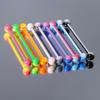 Gradient Candy Color Ear Bridge Piercing Jewelry - Long Rod Design
