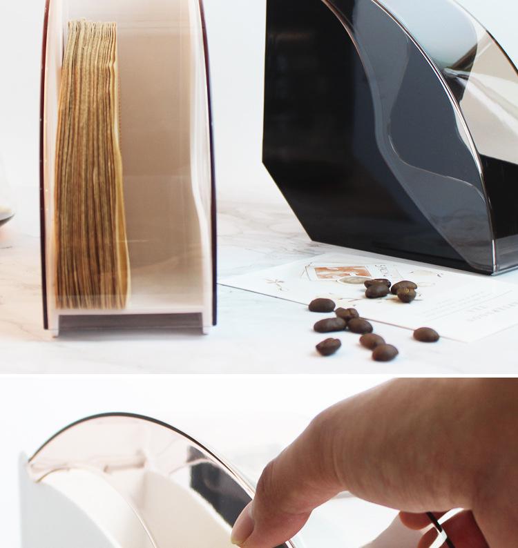 V-образный держатель бумажных фильтров для кофе – пылезащитный универсальный контейнер для хранения фильтров V60