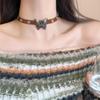 Y2K Butterfly Punk Rock Multi-Layer Leather Choker Necklace