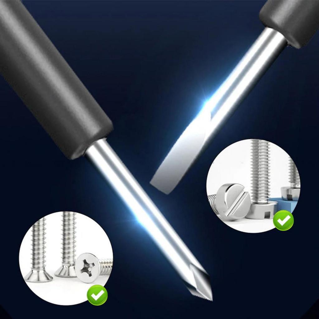 Интеллектуальный бесконтактный тестер напряжения - Безопасный и эффективный инструмент электрика, Отвертка 2-в-1 с высоким крутящим моментом и сильным магнитом