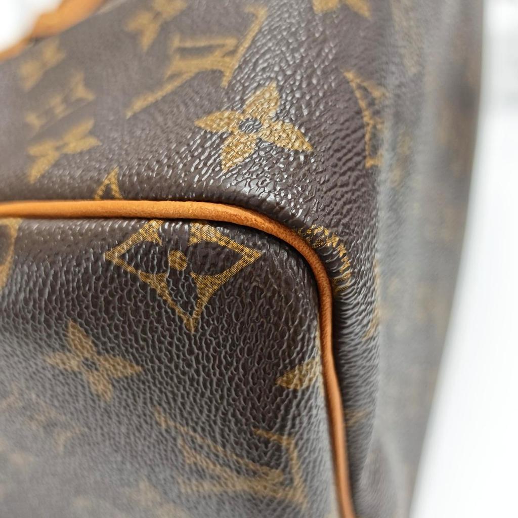[Pre-Owned] Speedy 30 Elegant Compact Fashionable Commuter Classic Monogram Coated Canvas With Leather Trim Pillow Bag - Good #1AWJA1L