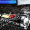 Powerful LED Torch USB Charging High Power COB Waterproof Flashlight Outdoor Camping Long Range Range Lantern