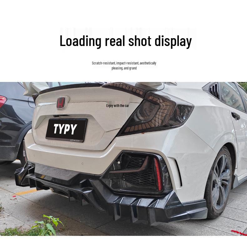 Комплект заднего бампера и диффузора для Civic Type R 10-го поколения - Модель Mugen Unlimited
