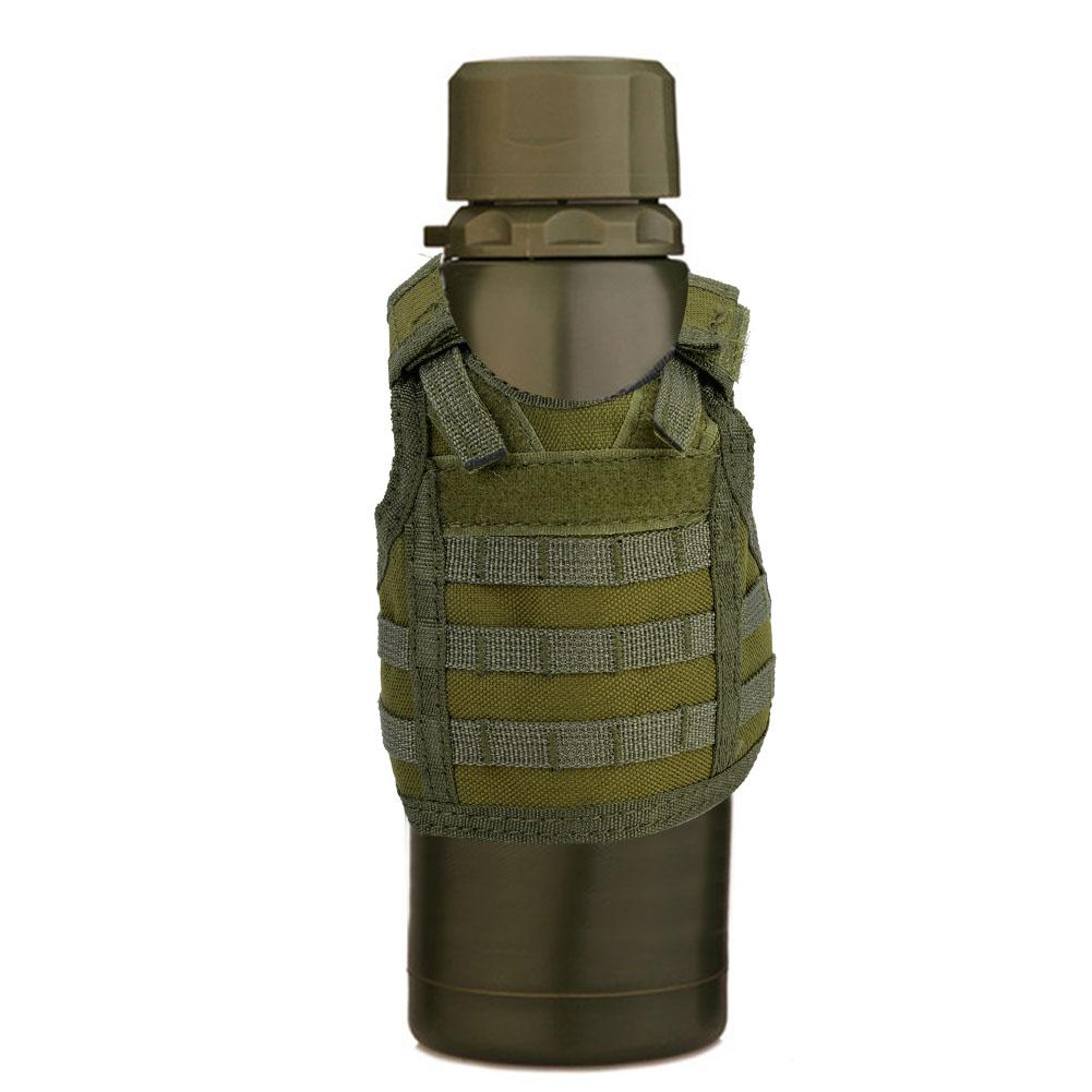 Пивной жилет, военный мини-держатель для бутылок с напитками и регулируемыми ремнями(Армейский Зеленый)