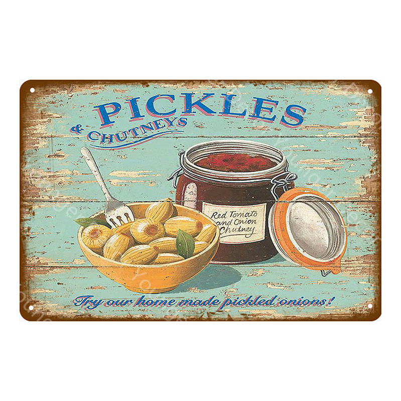 Еда, декор для хлеба, мороженое, молоко, клубника, соленые огурцы, вафли, металлические жестяные вывески, винтажный постер, настенная художественная табличка YI-010