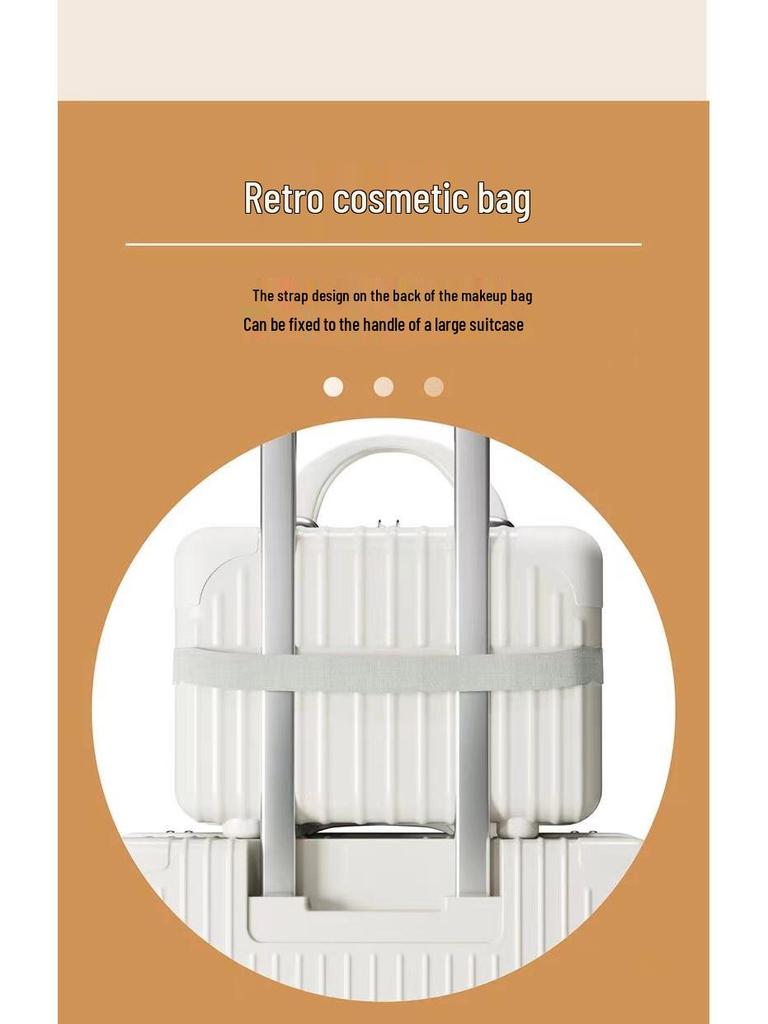 Ретро чемодан на колесиках с универсальными колесами и кодовым замком - Прочный, большой вместимости для женщин, мужчин, студентов