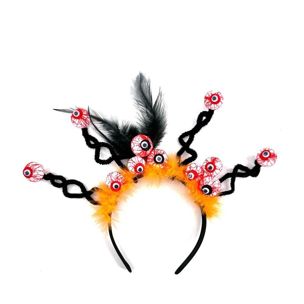 Party Decor Halloween Eyeball Headband Lightweight Horror Hair Hoop Spooky Hairband Cosplay Props